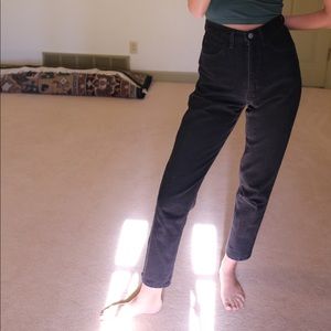 Vintage GUESS High Waisted Black Denim Jeans 28